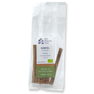 Het Blauwe Huis Kaneelstokjes (Cassia) Biologisch 10 gram - Glutenvrij Het Blauwe Huis Kaneelstokjes (Cassia) Biologisch 10 gram - Glutenvrij