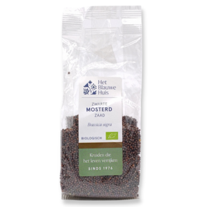Het Blauwe Huis Mosterdzaad (Zwart) Heel 50 gram - Glutenvrij