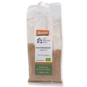 Het Blauwe Huis Nootmuskaat Gemalen Biologisch 20 gram - Glutenvrij