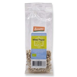 Het Blauwe Huis Witte Peper Heel Biologisch 20 gram - Glutenvrij Het Blauwe Huis Witte Peper Heel Biologisch 20 gram - Glutenvrij