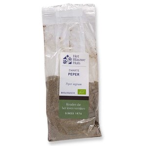 Het Blauwe Huis Zwarte Peper Gemalen Biologisch 20 gram - Glutenvrij