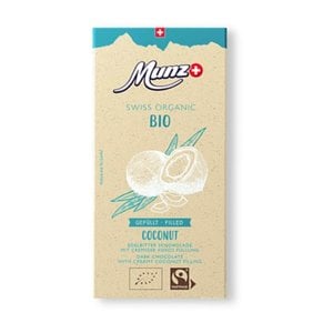 Munz Chocoladereep Puur Coconut Biologisch 100g
