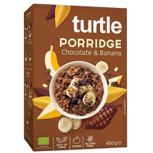 Turtle Havermout Porridge Choco Banana Biologisch 400 gram