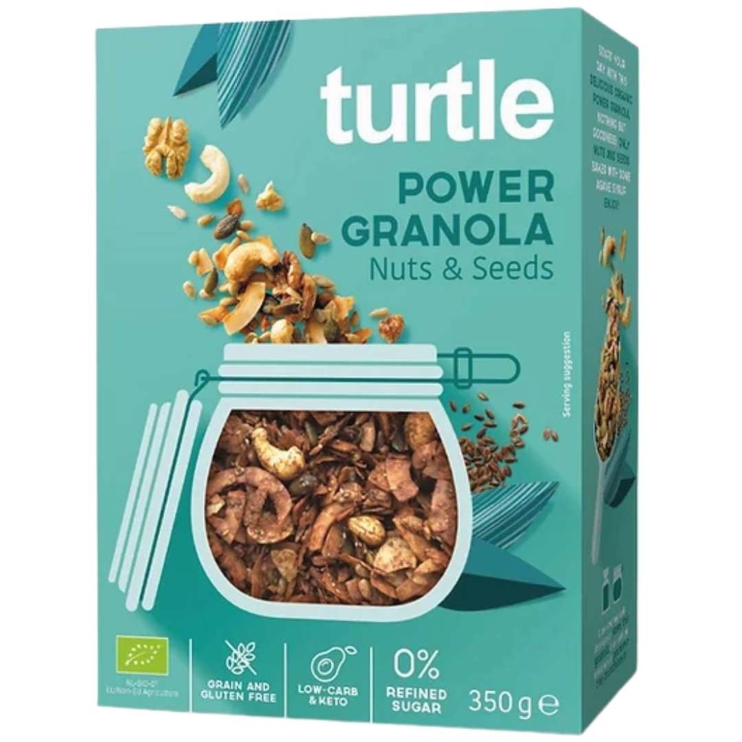 Turtle Power Granola met Noten en Zaden Biologisch 350 gram