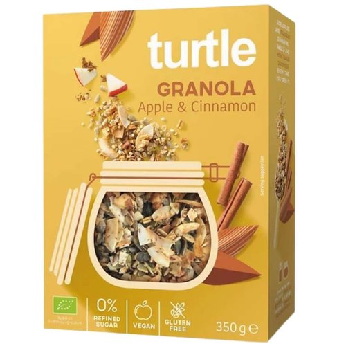 Turtle Granola Appel & Kaneel Biologisch 350 gram