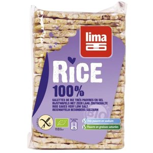 Lima Dunne rijstwafels zonder Zout Biologisch - Glutenvrij