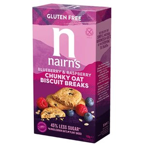 Nairn's Biscuit Breaks Oats, Blueberry & Raspberry - Glutenvrij