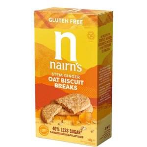Nairn's Biscuit Breaks Oat & Stem Ginger - Glutenvrij