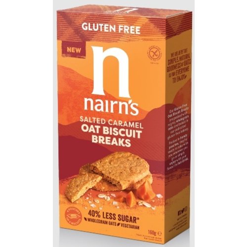 Nairn's Salted Caramel Oat Biscuit Breaks - Glutenvrij