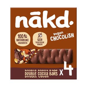 Nakd Double Chocolish Fruit- en Notenrepen 4 stuks