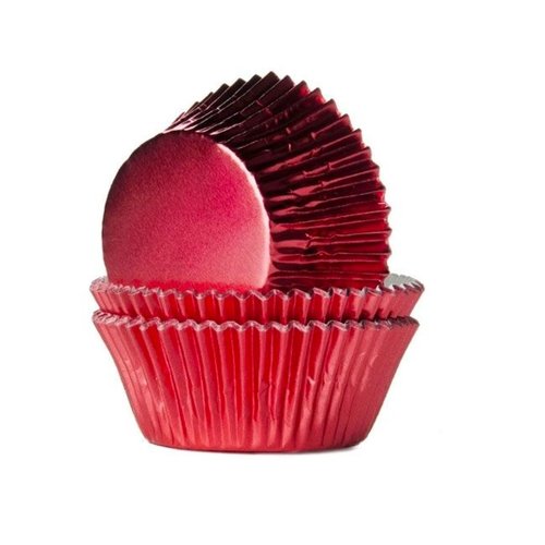 House of Marie Cakevormpjes 'Folie Rood' 24 stuks