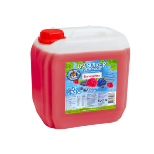 Cool Bear Jerrycan Limonadesiroop Mixed Berries 5 liter