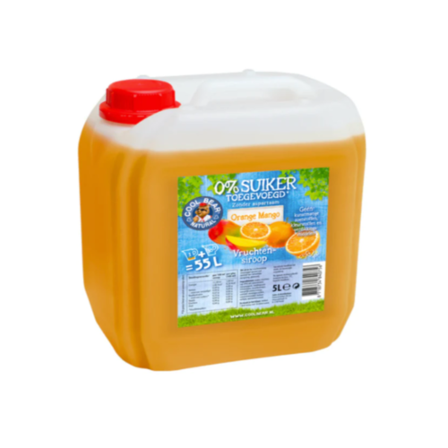 Cool Bear Jerrycan Limonadesiroop Orange Mango 5 liter