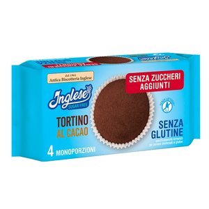 Inglese Gluten Free Chocoladecake (zonder suiker) 4 stuks - Glutenvrij