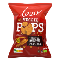 Veggie Pops Lentil Smoked Paprika Biologisch 30 gram - Glutenvrij