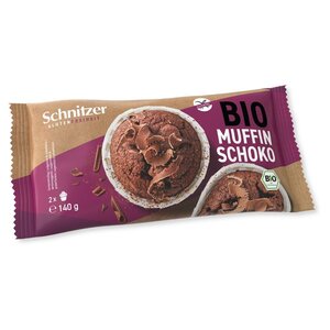 Schnitzer Muffin Chocolade Biologisch 2 Stuks - Glutenvrij