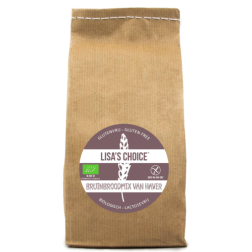 Lisa's Choice Bruinbroodmix van Haver Biologisch - Glutenvrij
