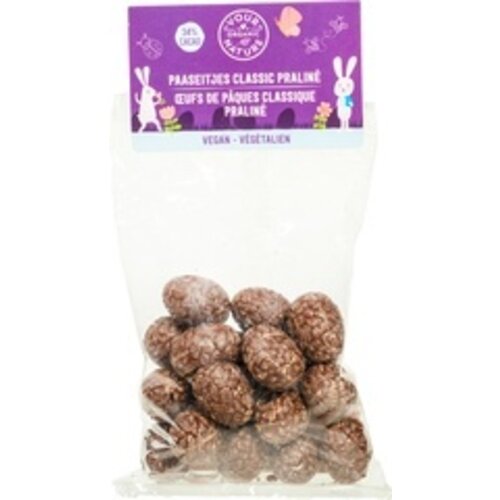 Your Organic Nature Vegan Paaseitjes Praline Biologisch 150 gram - Glutenvrij