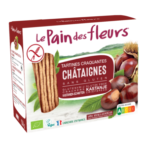 Le Pain des Fleurs Krokante Crackers Kastanje Biologisch