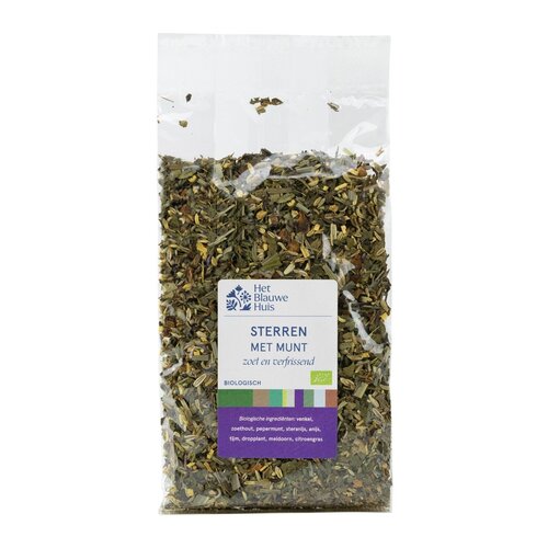 Het Blauwe Huis Sterren met Munt 55g Biologisch - Glutenvrij