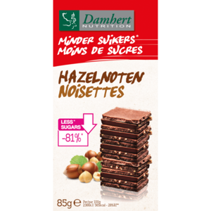 Damhert Chocolade Noten Minder Suikers - Glutenvrij