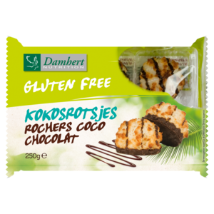 Damhert Chocolade Kokosrotsjes 6 Stuks