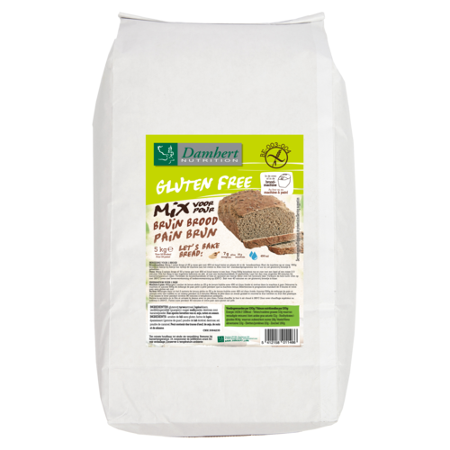 Damhert Broodmix Bruin 5 kilo - Glutenvrij