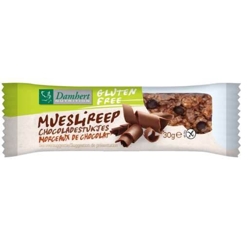 Damhert Mueslireep Chocolade - Glutenvrij Damhert Mueslireep Chocolade - Glutenvrij
