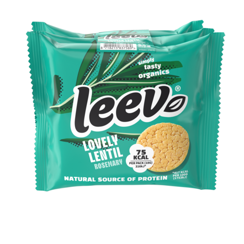 Leev Proteïne Rozemarijn Linzenwafels 3x2 stuks Biologisch - Glutenvrij