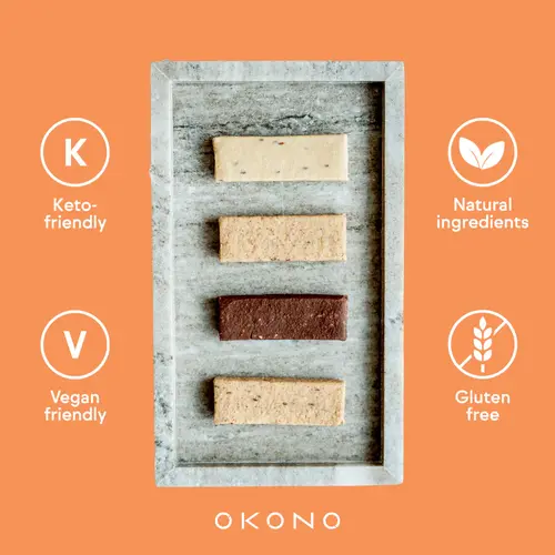 Okono Crunchy Peanut Energy Bar - Glutenvrij