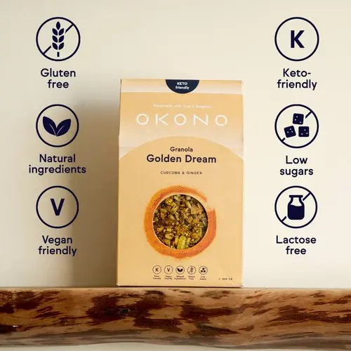 Okono Granola Kurkuma & Gember - Glutenvrij