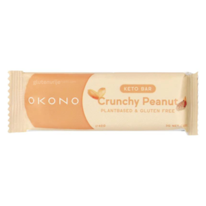 Okono Crunchy Peanut Energy Bar - Glutenvrij (THT 5-2026) Okono Crunchy Peanut Energy Bar - Glutenvrij (THT 5-2026)