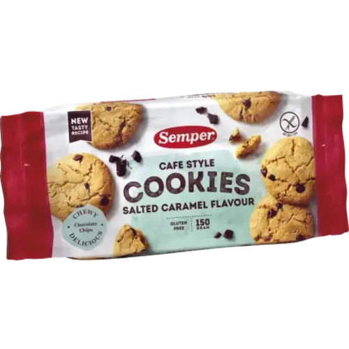 Semper Cafe Style Cookies Karamel Zeezout - Glutenvrij