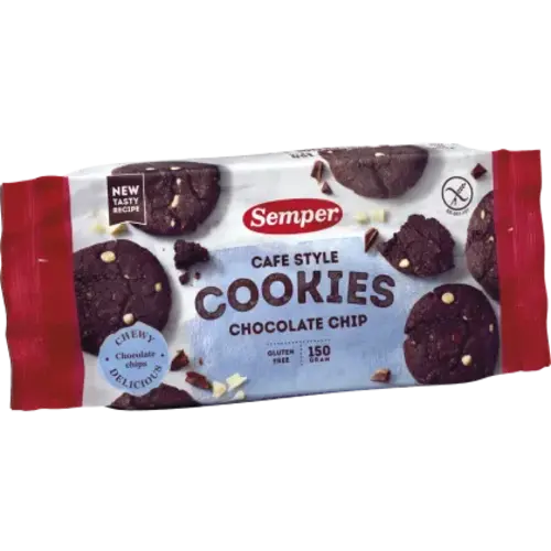 Semper Cafe Style Cookies Chocolate Chip - Glutenvrij