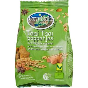 Corn Crake Taai Taai Poppetjes Biologisch - Glutenvrij Corn Crake Taai Taai Poppetjes Biologisch - Glutenvrij