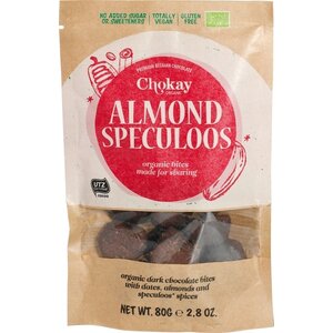 Chokay Chocoladebites Amandel Speculoos Biologisch - Glutenvrij