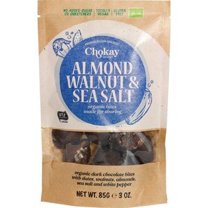 Chokay Chocoladebites Amandel Walnoot Zeezout Biologisch - Glutenvrij