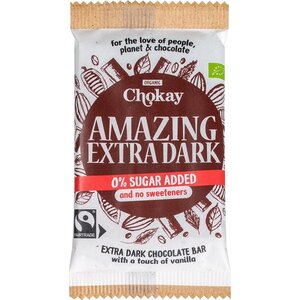 Chokay Pure Chocoladereep Extra Dark Biologisch - Glutenvrij