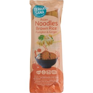 TerraSana Bruine Rijstnoedels Pompoen Gember Biologisch - Glutenvrij