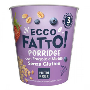Nutrifree Instant Havermout Aardbei en Bosbes - Glutenvrij