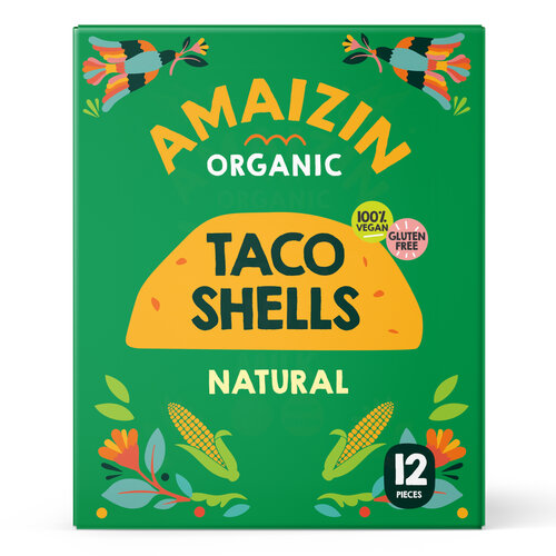 Amaizin Taco Schelpen Biologisch - Glutenvrij Amaizin Taco Schelpen Biologisch - Glutenvrij