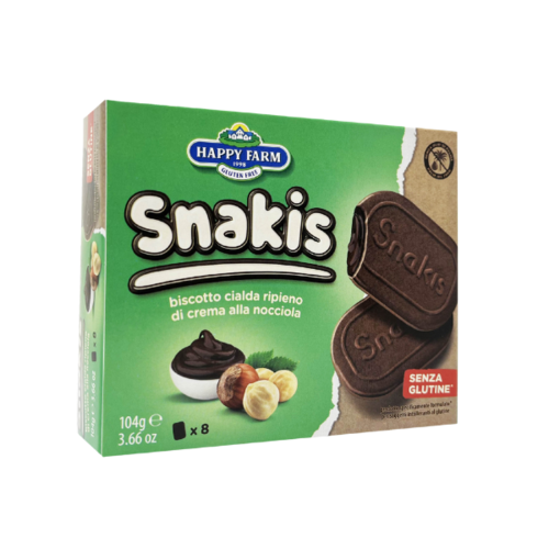 Happy Farm Snakis Hazelnoot - Glutenvrij Happy Farm Snakis Hazelnoot - Glutenvrij