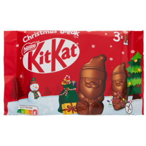 KitKat Melkchocolade Kerstman 5-pack - Glutenvrij KitKat Melkchocolade Kerstman 5-pack - Glutenvrij