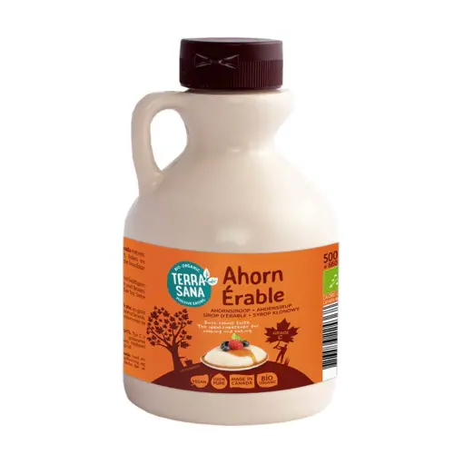 TerraSana Ahornsiroop Graad C 500 ml Biologisch - Glutenvrij