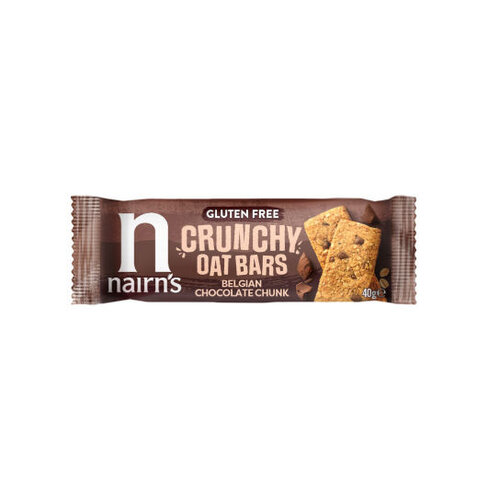 Nairn's Belgian Chocolate Chunks Crunchy Oat Bars  - Glutenvrij