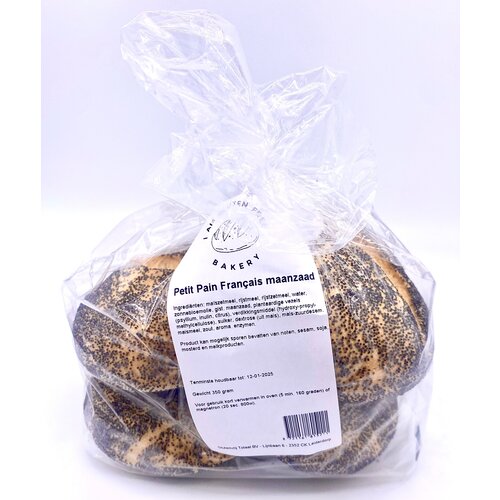 I am Gluten Free Petit Pain Français Maanzaad 4 stuks - Glutenvrij