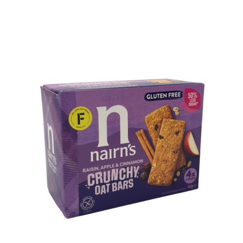 Nairn's Rozijn, Appel & Kaneel Crunchy Oat Bars - Glutenvrij Nairn's Rozijn, Appel & Kaneel Crunchy Oat Bars - Glutenvrij