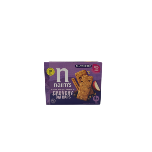 Nairn's Rozijn, Appel & Kaneel Crunchy Oat Bars - Glutenvrij Nairn's Rozijn, Appel & Kaneel Crunchy Oat Bars - Glutenvrij