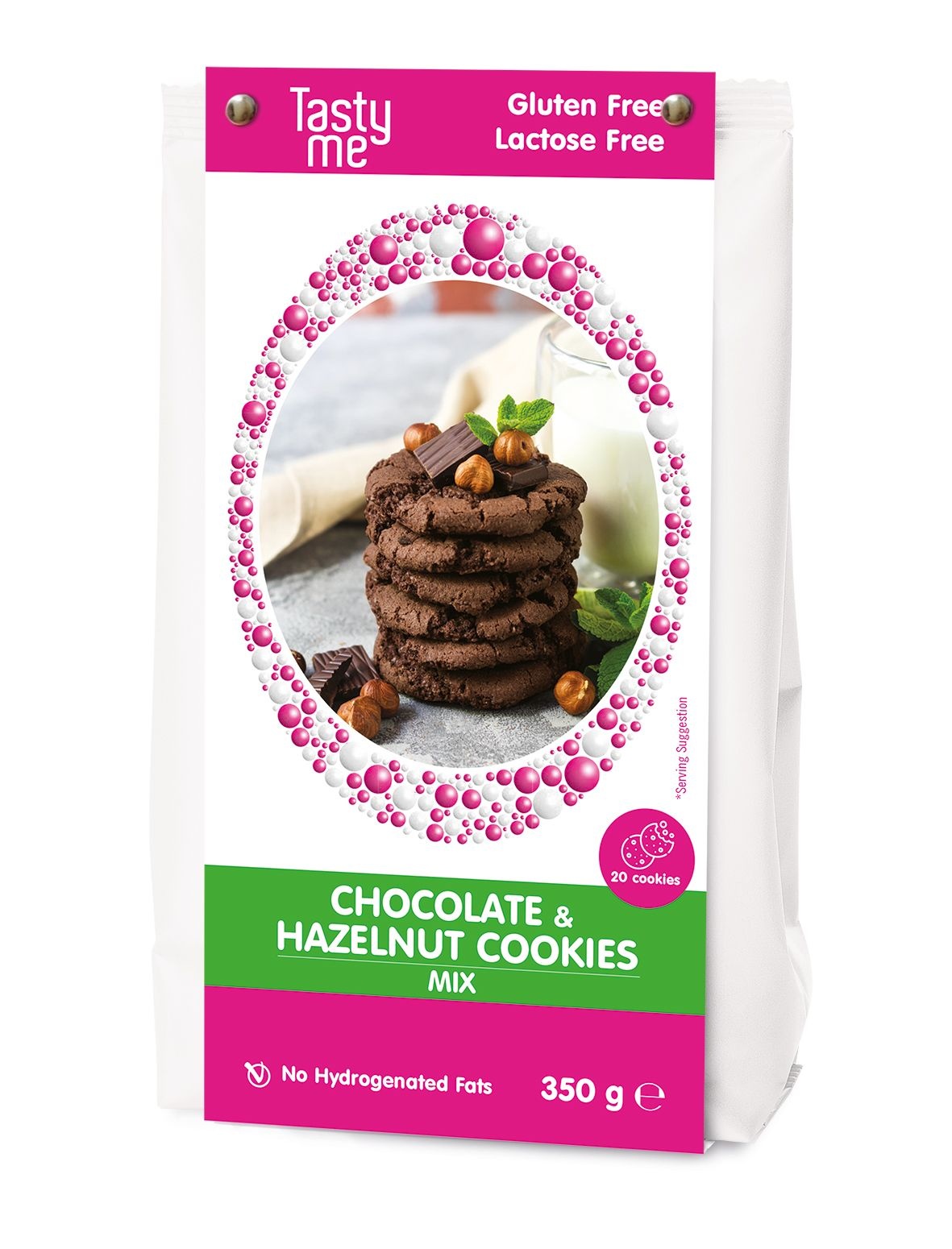 Chocolade & Hazelnoot Koekjesmix 350g - Glutenvrij Chocolade & Hazelnoot Koekjesmix 350g - Glutenvrij