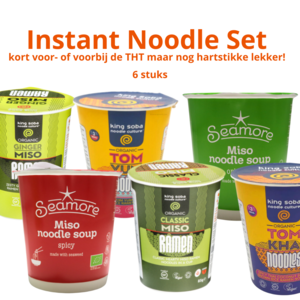 King Soba Instant Noodle Set 6st  THT 10-2023- Glutenvrij